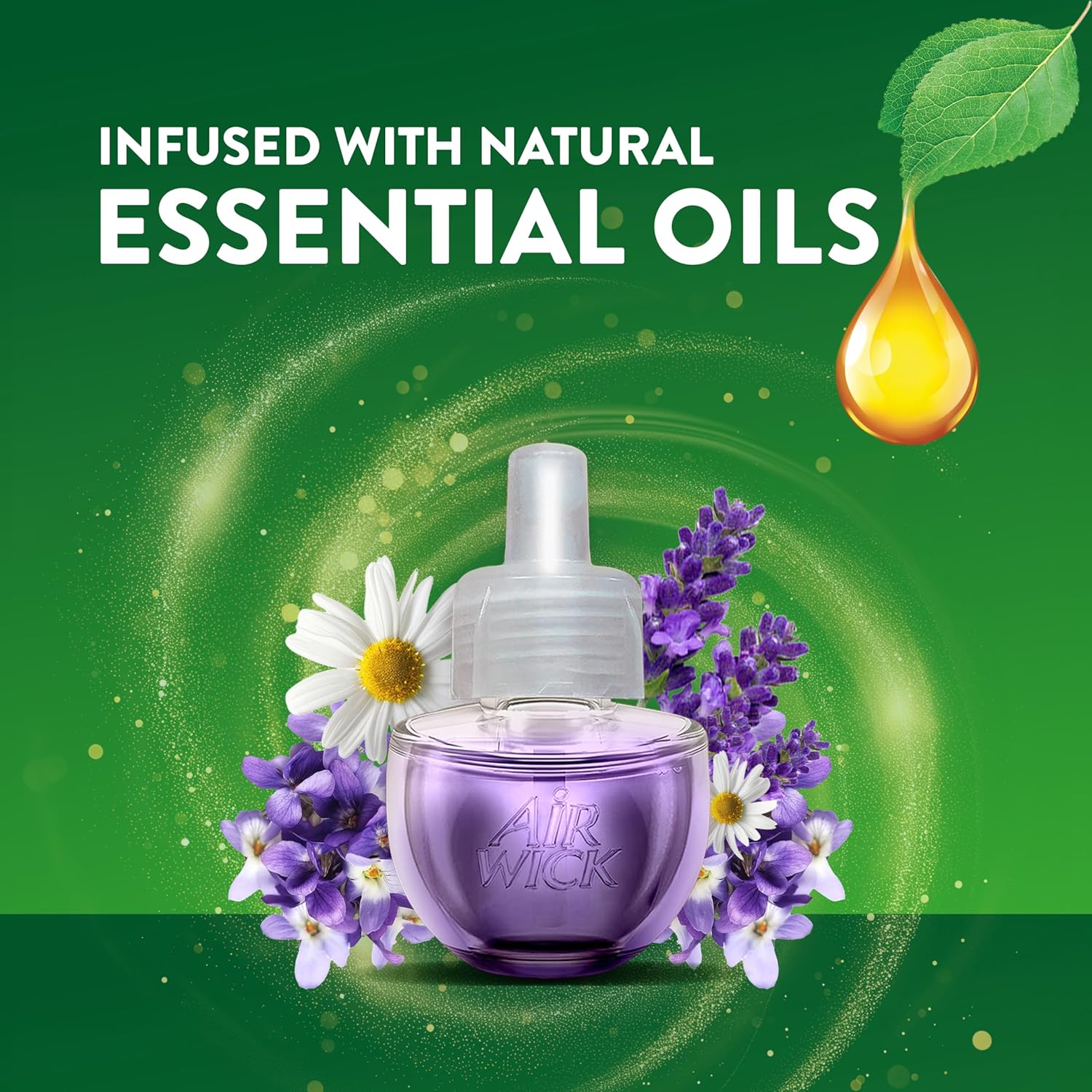Air Wick Plug in Scented Oil Refill, 10ct, Lavender & Chamomile, Air Freshener, Essential Oils, Eco Friendly - Image 3