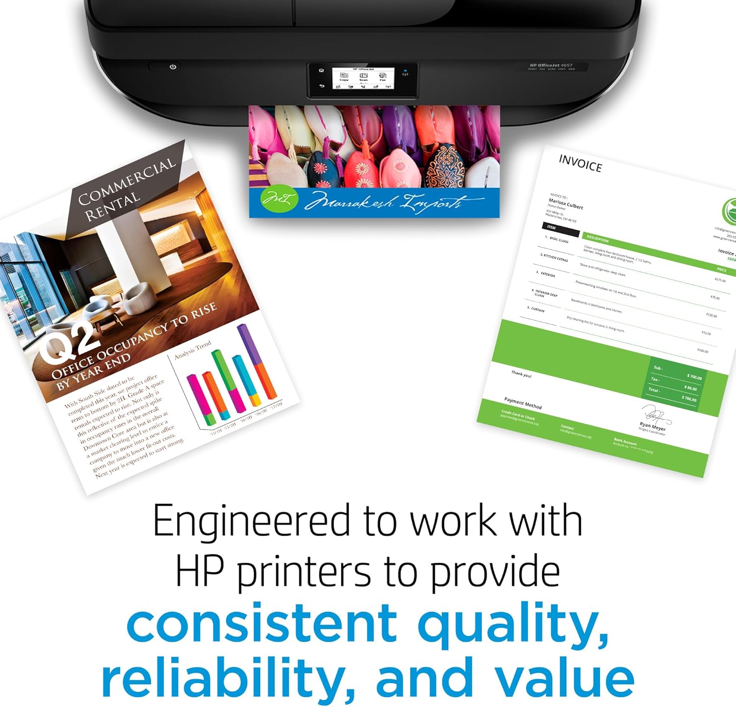 HP 67 Black/Tri-Color Ink Cartridges (2-Pack) | Works with DeskJet 1255, 2700, 4100, Envy 6000, 6400 | Instant Ink Eligible | 3YP29AN | Packaging May Vary - Image 8