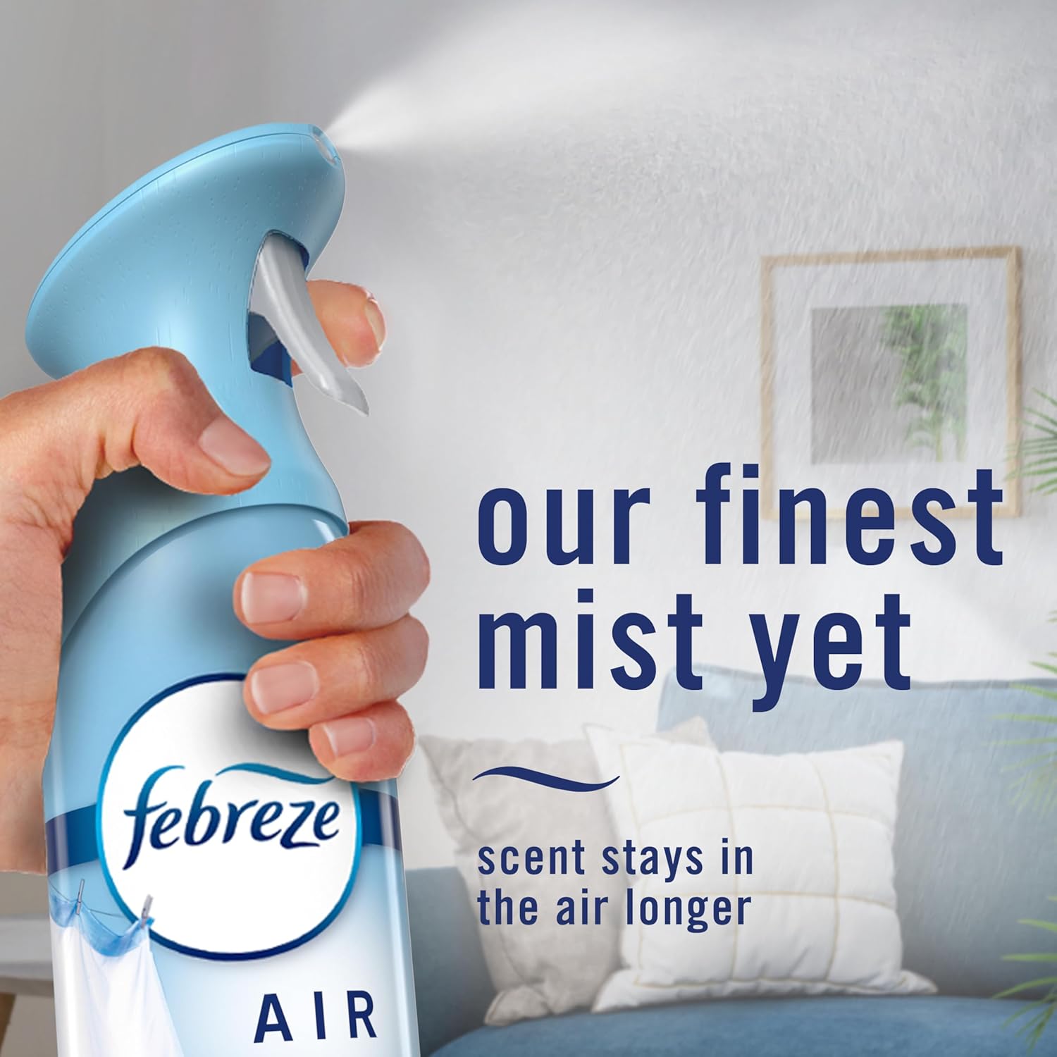 Febreze Air Mist, Luxe Air Freshener Spray, Odor Fighting Room Spray, Deodorizer for Home Bathroom Kitchen Office Apartment Dorm Room Classroom, Ocean Scent, 8.1oz (Pack of 3) - Image 6