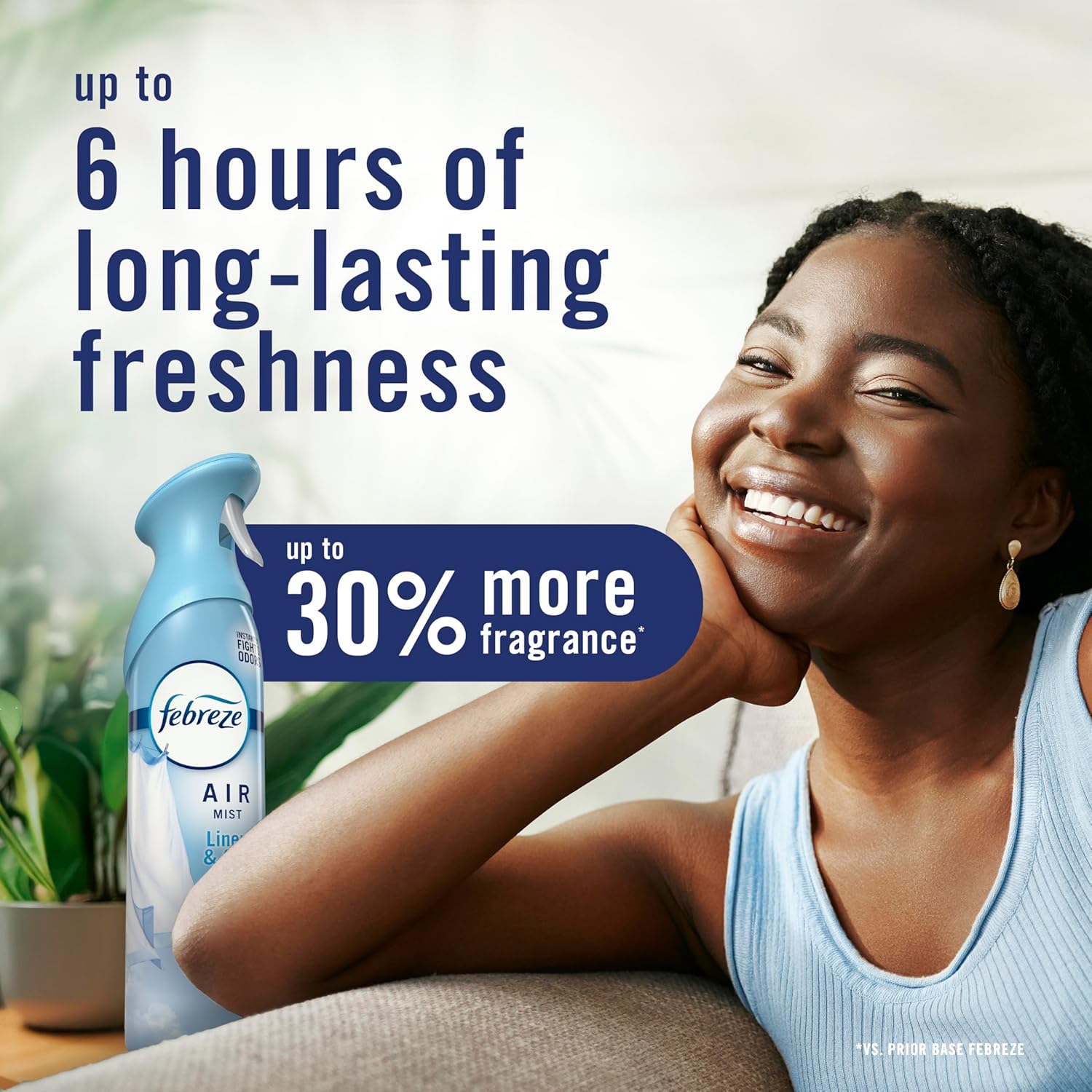 Febreze Air Mist, Luxe Air Freshener Spray, Odor Fighting Room Spray, Deodorizer for Home Bathroom Kitchen Office Apartment Dorm Room Classroom, Ocean Scent, 8.1oz (Pack of 3) - Image 7