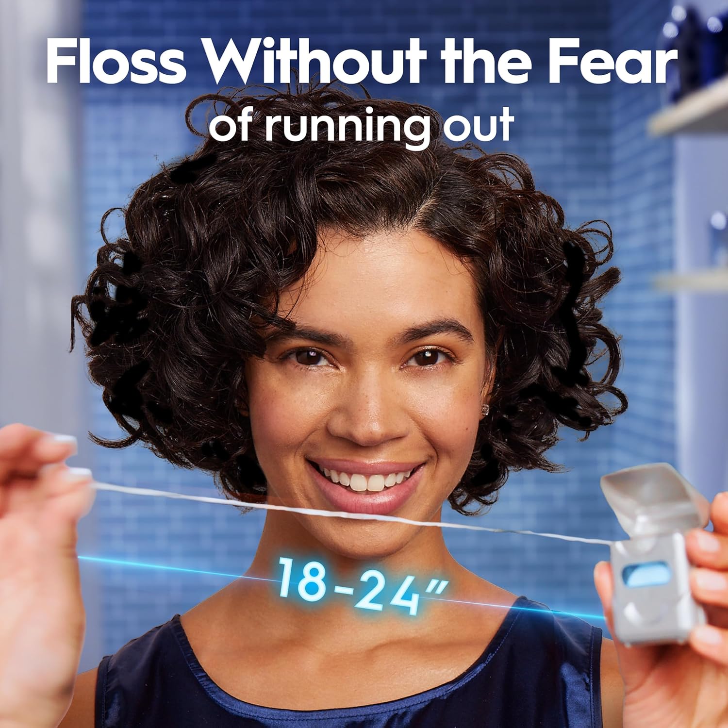 Oral-B Glide Deep Clean Cool Mint Dental Floss, Value 2 Pack (40m Each) - Image 5