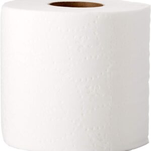 AmazonCommercial 2-Ply Ultra Plus Toilet Paper, Bath Tissue, Soft and Strong, Septic Safe, Unscented, 400 Sheets per Roll, 80 Individually Wrapped Rolls for Business Use