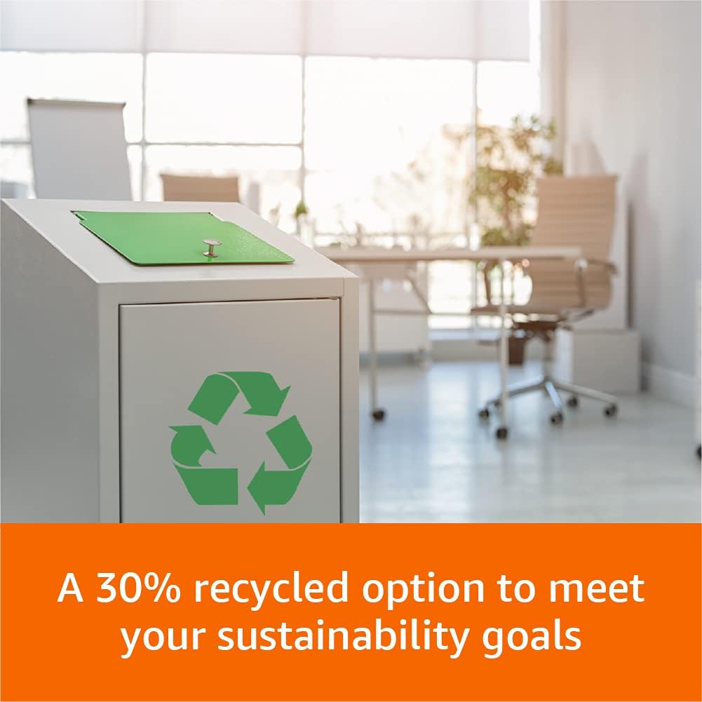 Amazon Basics 30% Recycled Multipurpose Copy & Print Paper, 8.5 x 11 Inches, 20 lb Weight, 92 Bright, White, FSC Certified, 5000 Sheets (10 Reams) - Image 4
