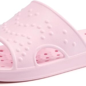 shevalues Shower Shoes for Women Men with Arch Support Quick Drying Pool Slides Lightweight Beach Sandals with Drain Holes
