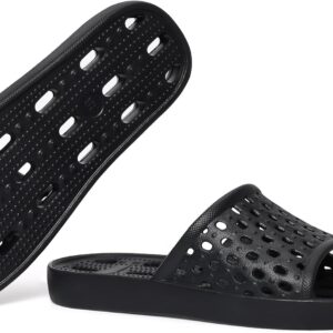 Litfun Shower Shoes for Women Non-Slip Quick Dry Shower Slippers Lightweight Pool Sandals with Drain Holes for College Dorm, Beach, Bathroom & Gym