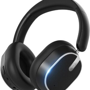Hybrid Active Noise Cancelling Bluetooth Headphones,Bluetooth 6.0 Over Ear Wireless Headphones with 60H Playtime, Hi-Res Audio, Deep Bass, Memory Foam Ear Cups for Home Office Travel