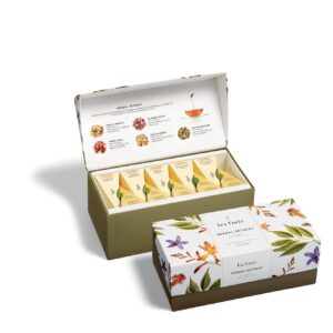 Tea Forte Premium Presentation Box Gift Set Sampler, 20 Count, Assorted Blends Individually Wrapped Handcrafted Pyramid Infuser Bags, Herbal Retreat Tea