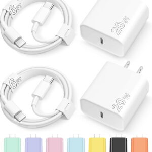 iPhone 17 16 15 Charger Fast Charging Type C Chargers USB C Charger Block iPhone 17 16 15 Air Pro Max Chargers with 6FT Cable for iPhone 17/17 Plus/17 Pro Max/16/16 Plus/16 Pro Max/15 Pro Max/iPad Pro