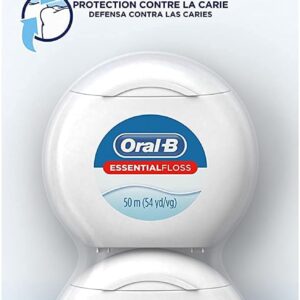 Oral-B EssentialFloss Cavity Defense Dental Floss, 50 M, 2 Pack