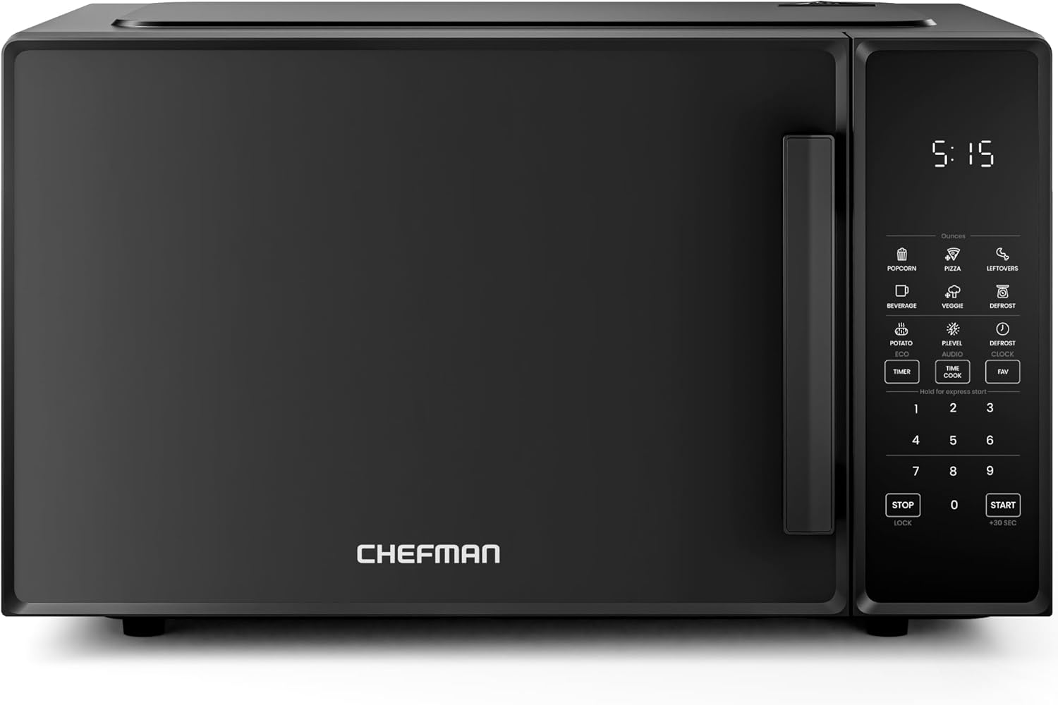 Chefman Countertop Microwave Oven 1.1 Cu. Ft., 1000 Watts with 10 Power Levels, 6 Cooking Presets with One-Touch Express Cook, Eco Mode, Child Safety Lock, & Mute Button – Black Chefman Countertop Microwave Oven 1.1 Cu. Ft., 1000 Watts with 10 Power Levels, 6 Cooking Presets with One-Touch Express Cook, Eco Mode, Child Safety Lock, & Mute Button – Black