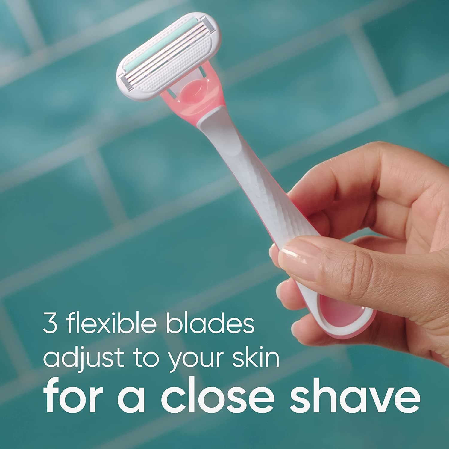 Gillette Venus Sensitive Disposable Razors for Women with Sensitive Skin, 6 Count, Delivers Close Shave with Comfort - Image 2