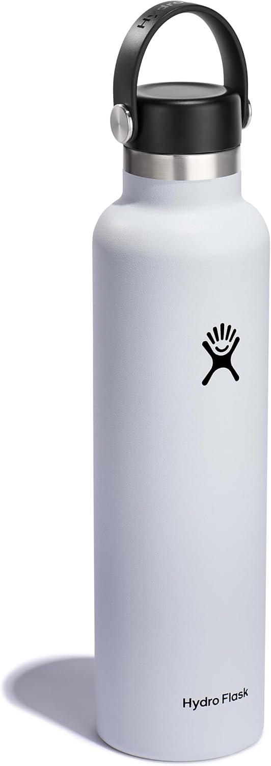 Hydro Flask Water Bottle - Insulated Stainless Steel - Non Spill, Leakproof in 24 Oz White - Image 2