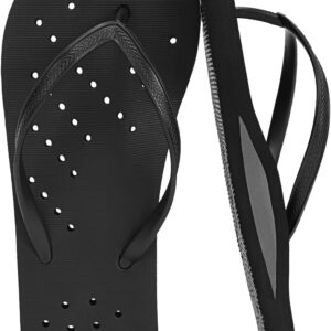 STQ Shower Shoes Women Quickly Dry Arch Support Flip Flops Non Slip Beach Pool Dorm Thong Sandals with Drain Holes