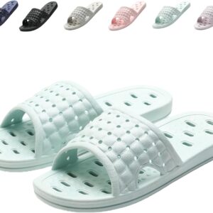 COZYAREA Shower Shoes Quick Dry Non-Slip Bathroom Slippers for Men Women Dorm Home Slides