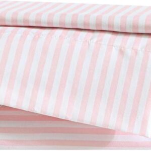 Eddie Bauer Kids – Twin XL Sheet Set, Ultra-Soft Microfiber Bedding with Fully Elastic Fitted Sheet, Kids Bed Set with Pillowcase, Easy Care Bedding (Little Stripe)