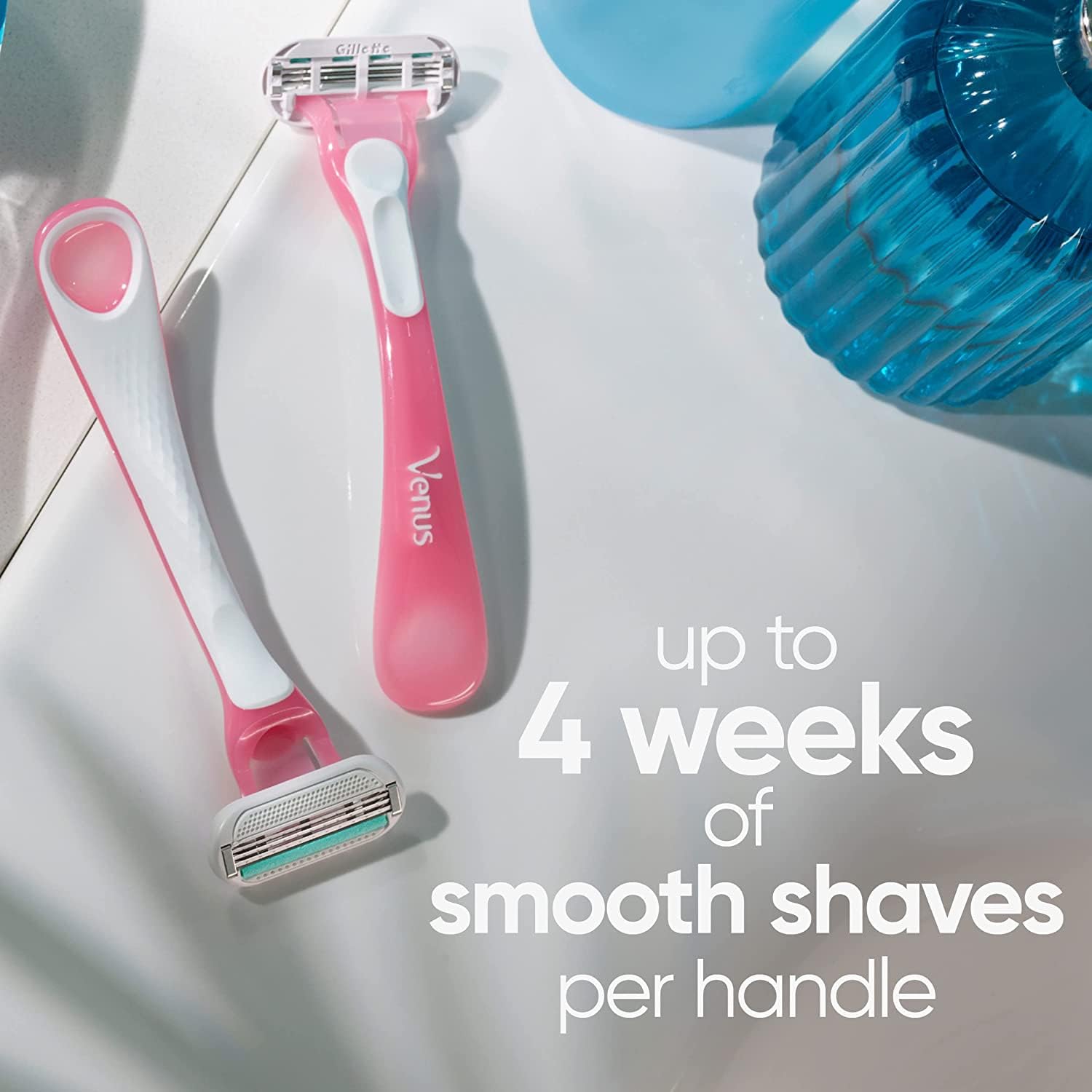 Gillette Venus Sensitive Disposable Razors for Women with Sensitive Skin, 6 Count, Delivers Close Shave with Comfort - Image 3
