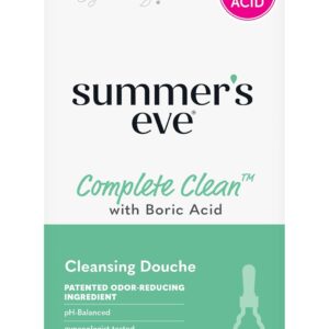 Summer’s Eve Douche, Complete Clean, Vaginal Douche for Women to Help Reduce Vaginal Odor, 4.5 oz, 2-Count
