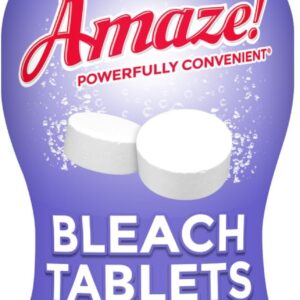 AMAZE Ultra Concentrated Bleach Tablets [32 tablets] – Lavender Scent – for Laundry, Toilet, and Multipurpose Home Cleaning. No Splash Liquid Bleach Alternative