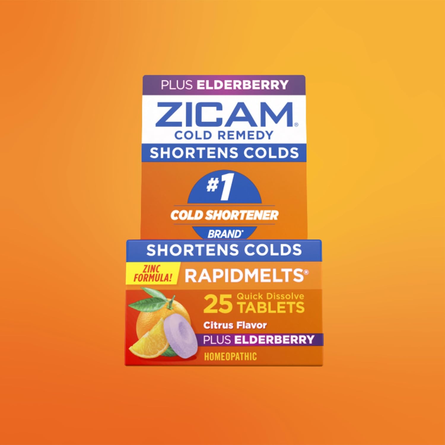Zicam Cold Remedy Zinc RapidMelts, Elderberry Citrus Flavor, Homeopathic, Cold Shortening Medicine, Shortens Cold Duration, 25 Count - Image 7