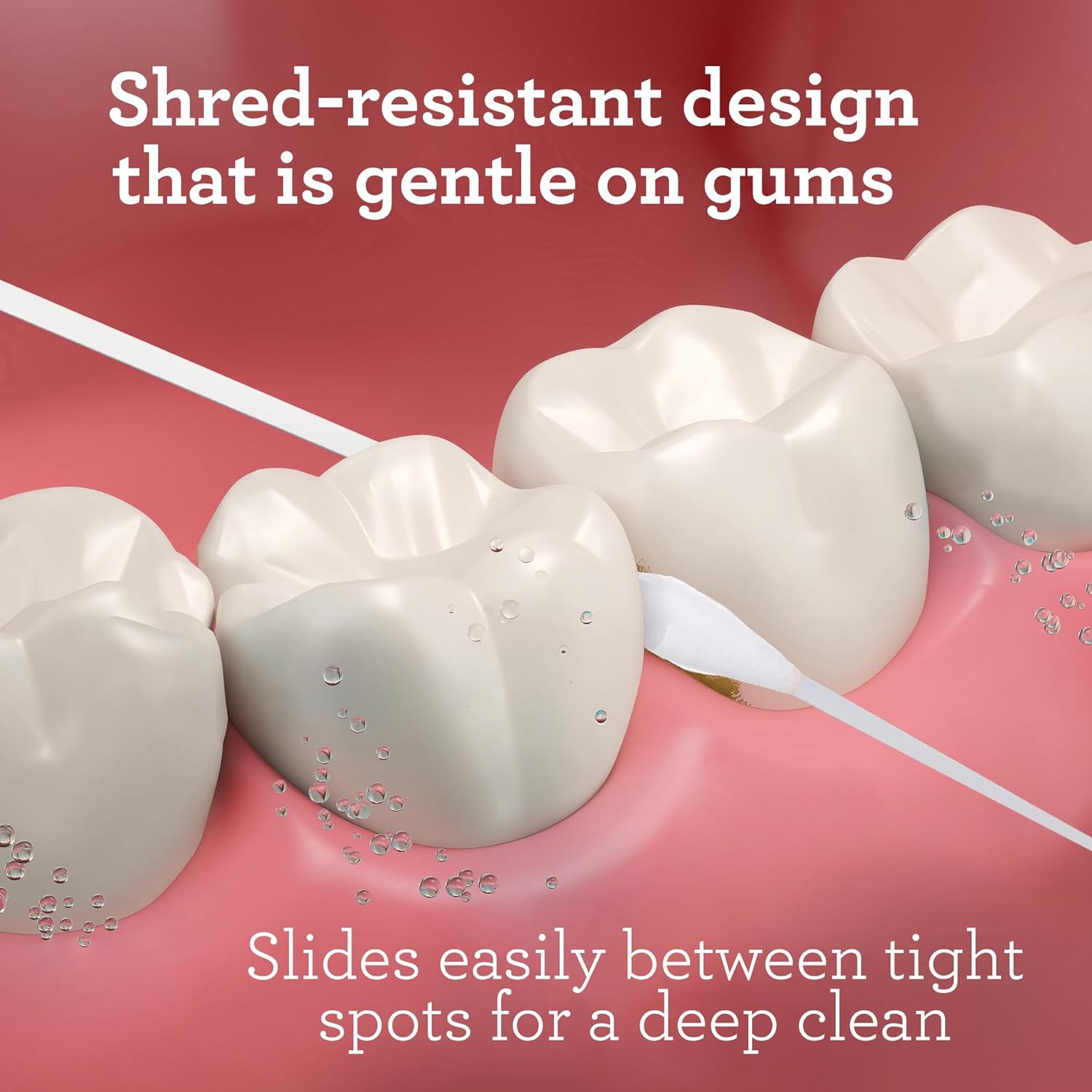GuruNanda Expandable Waxed Dental Floss for Gentle, Deep Cleaning Wide Teeth Flossing - Cinnamon Flavor - 55 Yards - Image 4