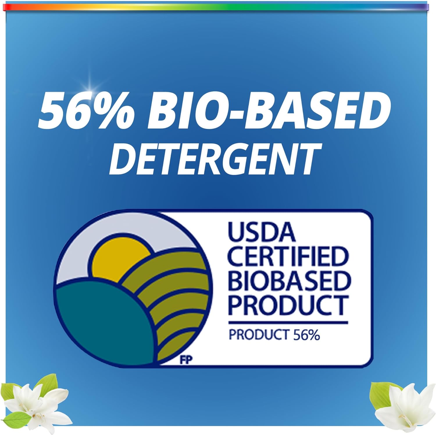 Purex Natural Elements Fresh Lilies & Linen Liquid Detergent, 82.5 oz, 165 Loads, Ultra-Concentrated, Dye-Free, USDA Certified Biobased Product - Image 4