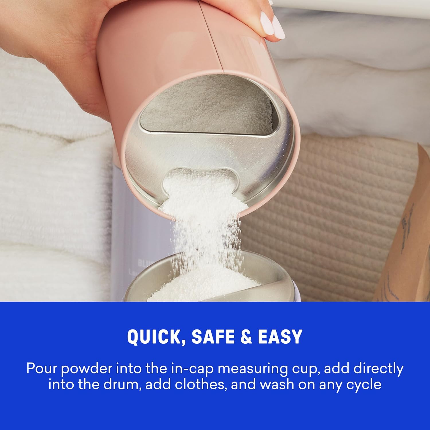 BLUELAND Oxi Laundry Booster Powder Refill 2-Pack, Clear Skies Scent, 50 Loads, 35.2 oz, Plastic-Free, Eco Friendly, Oxy Cleaner, Stain Remover - Image 9