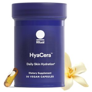 Ritual Hyaluronic Acid Skin Supplement – With Hyabest® and Ceratiq® – HyaCera Clinically Proven to Reduce Wrinkles, Fine Lines & Improve Skin Smoothness