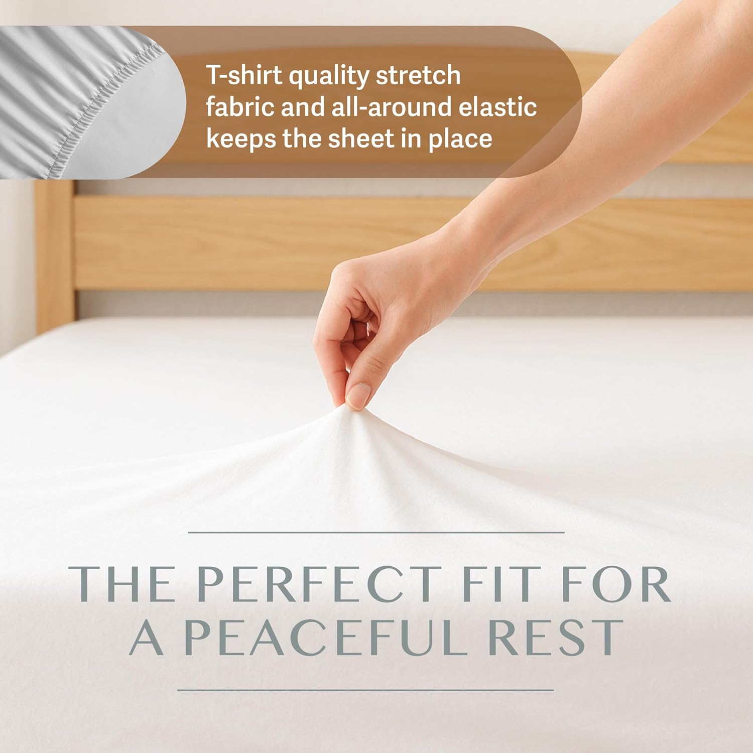 BLISSFORD - 2 Pack Fitted Hospital Bed Sheets with Elastic All Around for a Cotton Rich Soft Knitted Jersey Sheet, 36” x 84” x 12” - Image 6