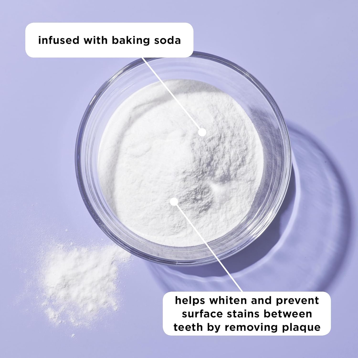 REACH POP Whitening Dental Floss, Peppermint, Baking Soda Infused, Teeth Whitening, Plaque Remover for Teeth, Shred Resistant, Vegan Wax, Cruelty Free, Oral Care, PFAS Free, 1 Pack, 54.6 yd - Image 2