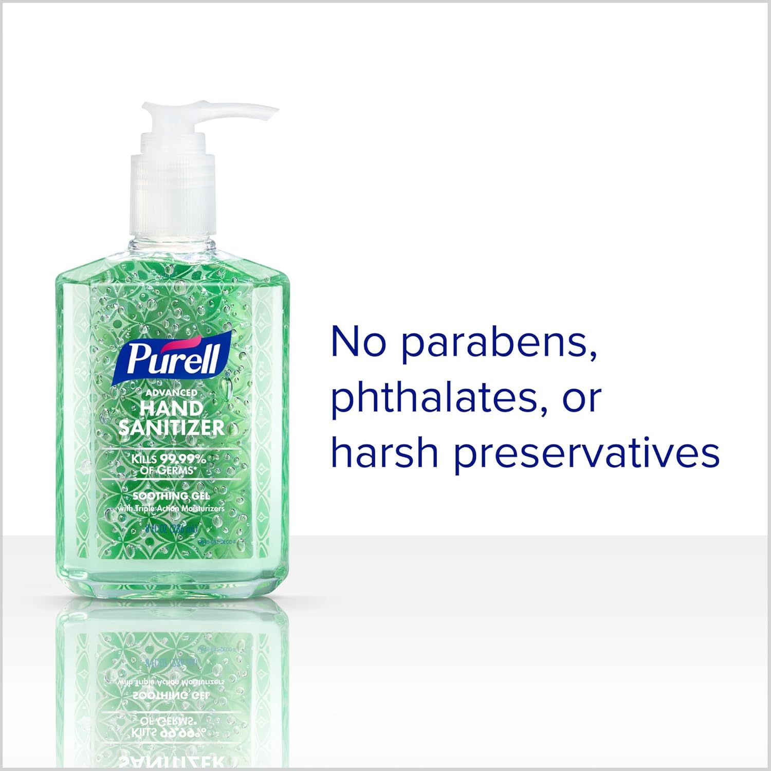 PURELL Advanced Hand Sanitizer Soothing Gel, Fresh Scent, 8 fl oz Pump Bottle (Pack of 4), 9674-06-ECDECO - Image 4