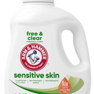 ARM & HAMMER Sensitive Skin Free & Clear Liquid Laundry Detergent, 105 fl oz, 105 Loads