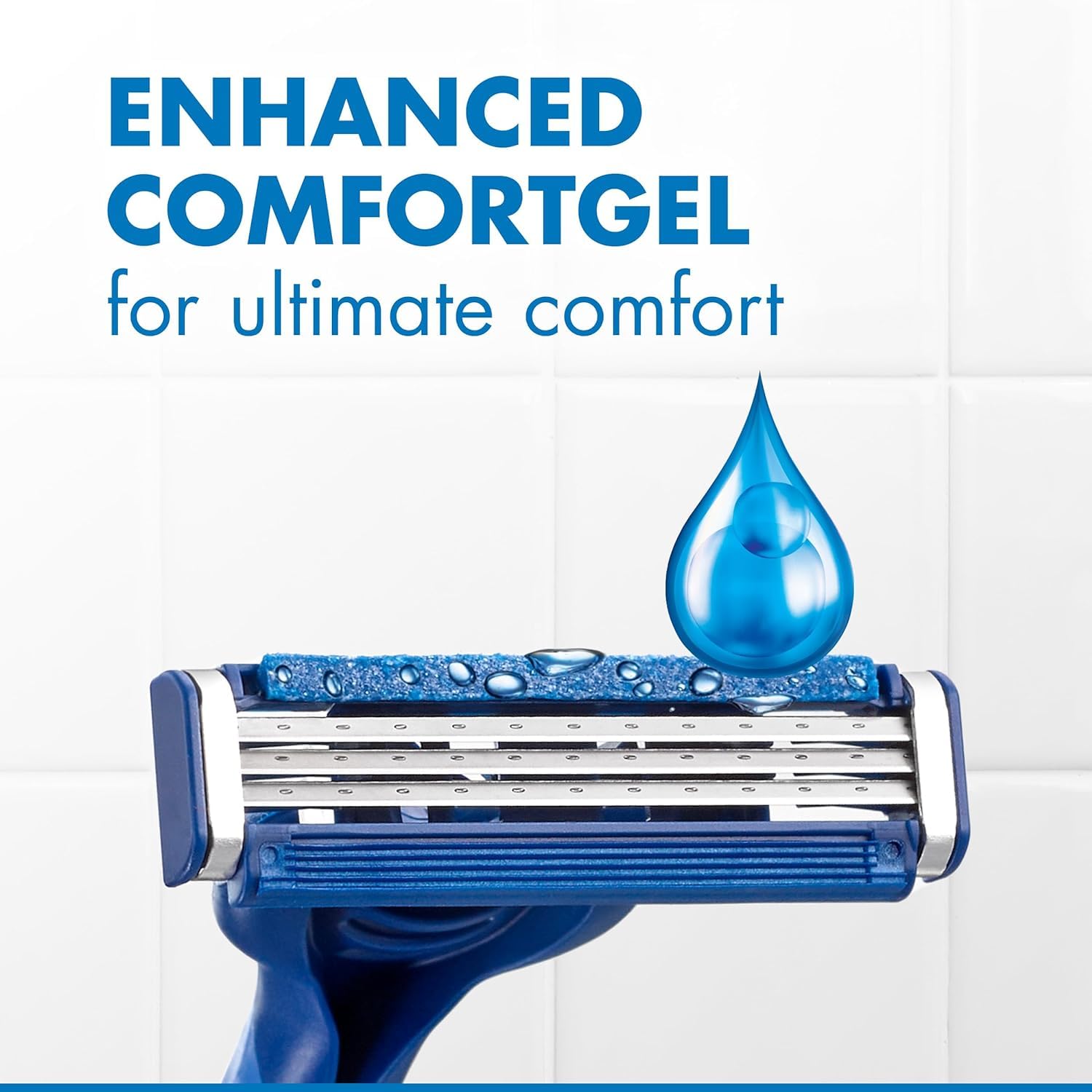 Gillette Sensor3 Comfort Disposable Razors for Men, 8 Count, Lubrastrip Glides Easily Over Your Skin - Image 5
