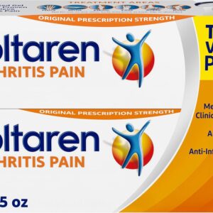 Voltaren, Arthritis Pain Gel for Powerful Topical Arthritis Pain Relief with Diclofenac – New Easy Open Cap – 100 g x 2