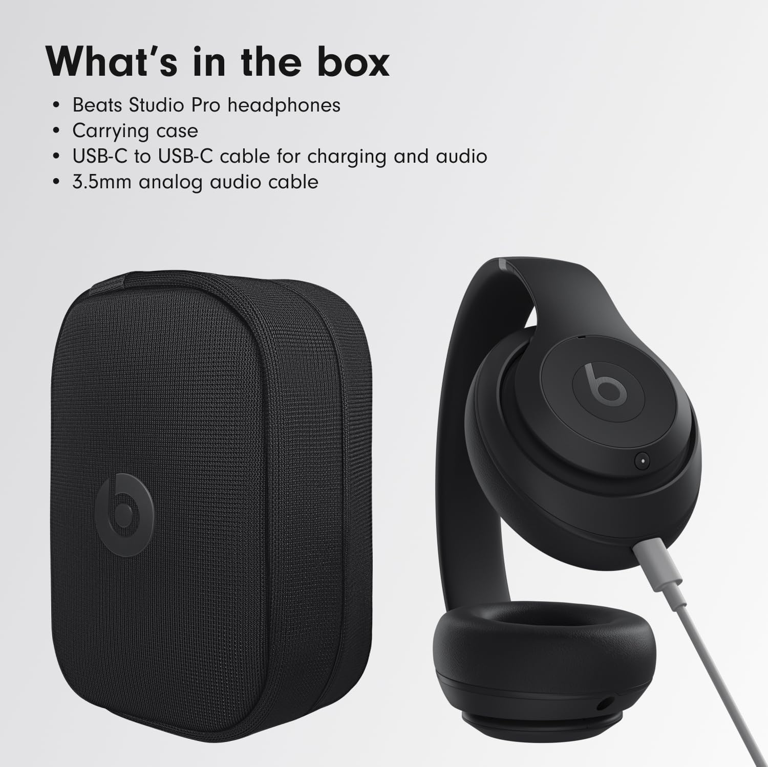 Beats Studio Pro Premium Wireless Over-Ear Headphones- Up to 40-Hour Battery Life, Active Noise Cancelling, Great for Travel & Commuting, USB-C Lossless Audio, Apple & Android Compatible -Black - Image 7
