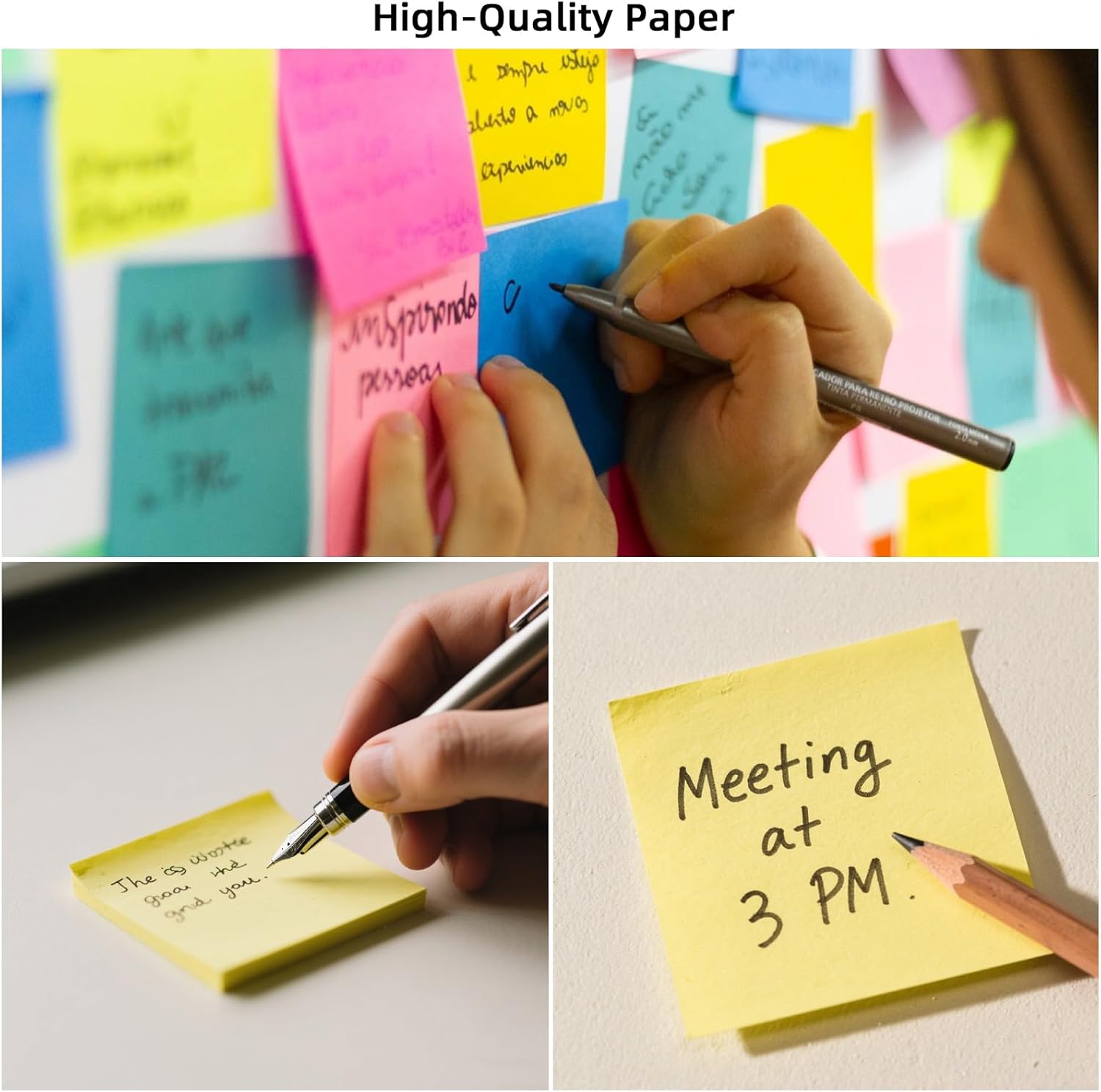 (24 Pads) Sticky Notes 3x3 Inches,Bright Colors Self-Stick Pads, Easy to Post for Home, Office, Notebook - Image 7