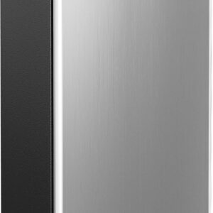 EUHOMY 3.2 Cu.Ft Mini Fridge with Freezer, Single Door Compact Refrigerator, Energy Saving, Mini Refrigerator Adjustable Thermostat, Mini fridge for Bedroom, Dorm, Office, Silver