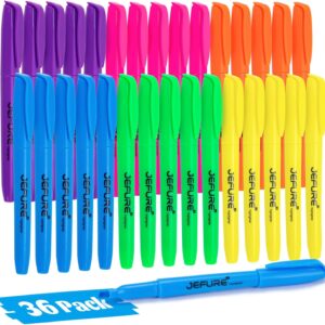 36 Pcs Highlighters, Chisel Tip, Multiple Colors Available Bible Highlighters Bulk – Quick Dry, Ideal for Studying, Note-Taking, School Supplies for Teachers