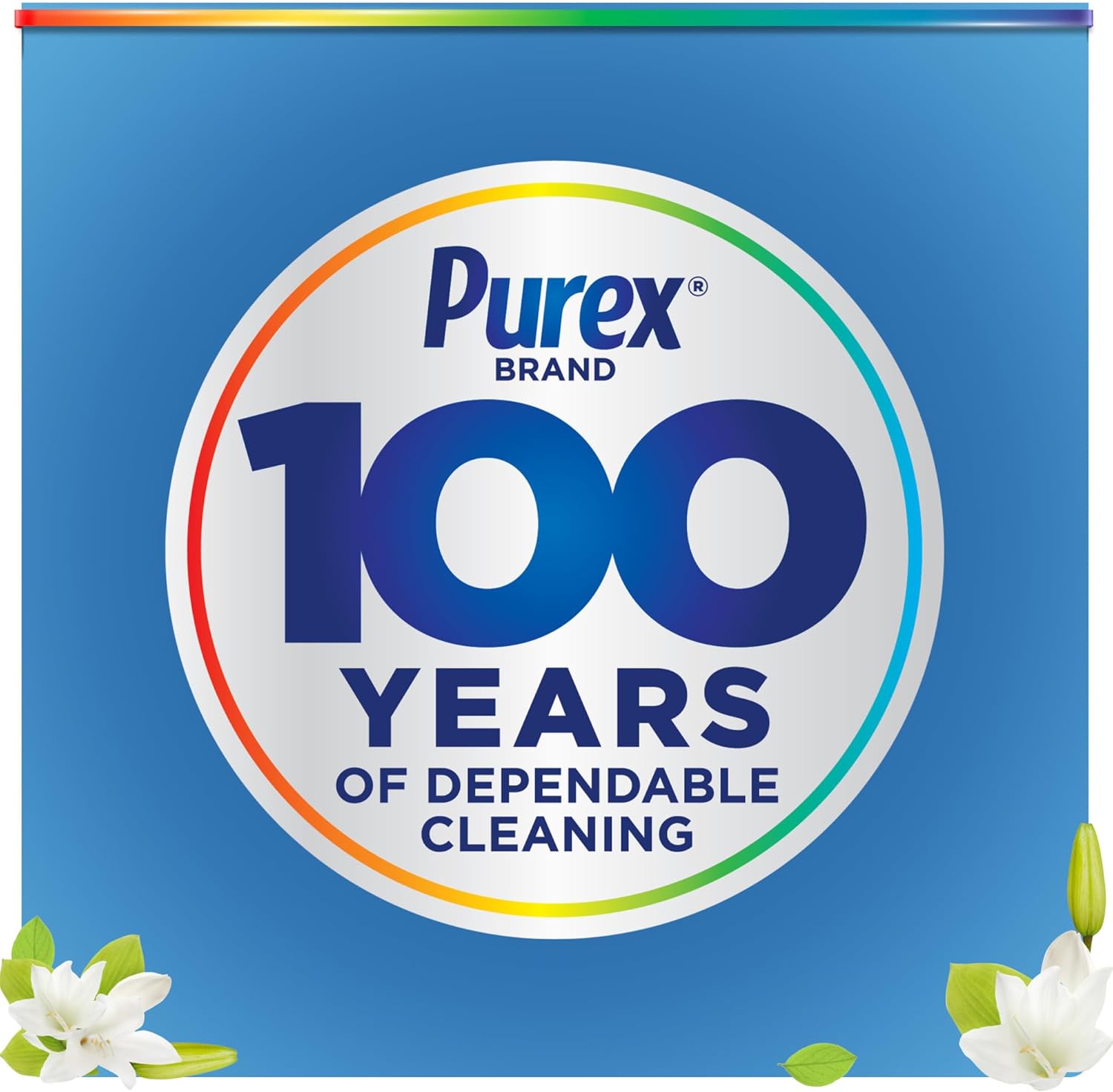 Purex Natural Elements Fresh Lilies & Linen Liquid Detergent, 82.5 oz, 165 Loads, Ultra-Concentrated, Dye-Free, USDA Certified Biobased Product - Image 9
