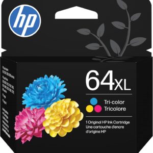 HP 64XL Tri-Color High-Yield Ink Cartridge Printers | Works with Printer Series: Envy Inspire 7950e; Envy Photo 6200, 7100, 7800; Tango | Eligible for Instant Ink | N9J91AN