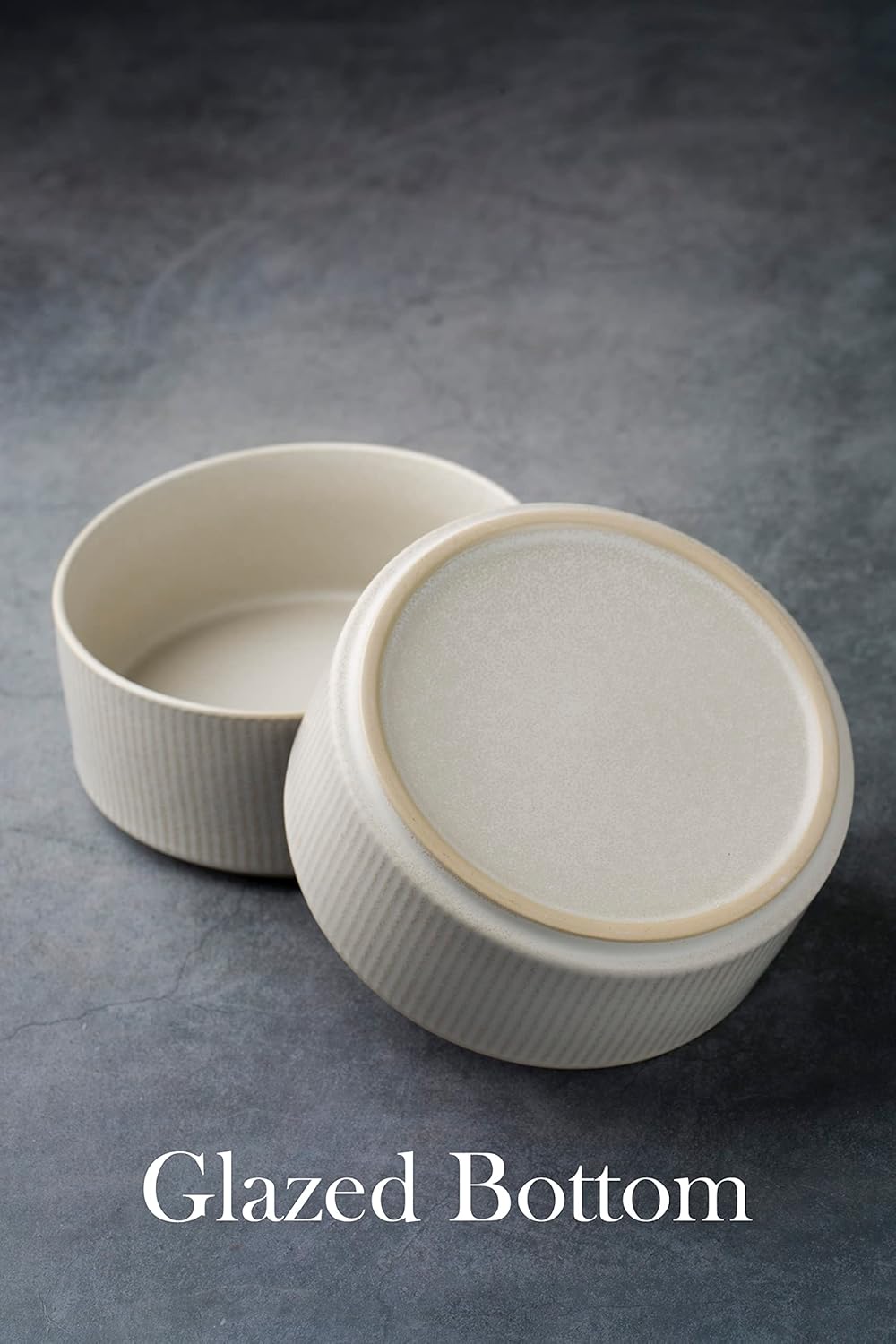 famiware Star Cereal Bowl Set, Soup Bowls Set of 6, Double Reactive Glaze, Stackable, 23oz Deep Bowls Suitable for Cereal, Popcorn, Oatmeal, Dessert - Dishwasher and Microwave Safe, Matte White - Image 6