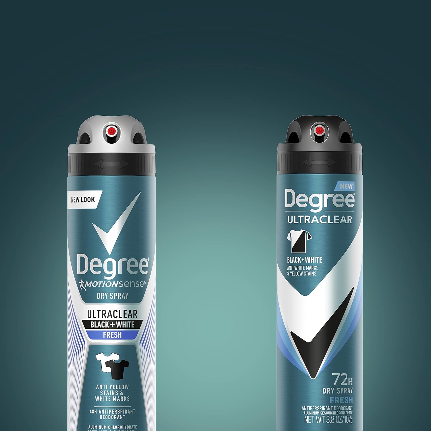 Degree Men Antiperspirant Spray Black + White 3 Count Protects from Deodorant Stains Instantly Dry Spray Deodorant 3.8 oz - Image 4