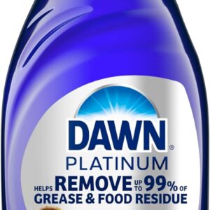 Dawn Platinum Dish Soap, Fresh Rain Scent Liquid Dishwashing Detergent, Powerful Dawn Dish Soap for Tough Grease Removal, 13 oz