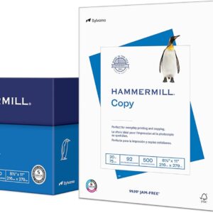 Hammermill Printer Paper, 20 lb Copy Paper, 8.5 x 11-3 Ream (1,500 Sheets) – 92 Bright, Made in the USA