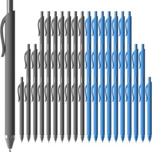 Pens Bulk, 52 Pack Ballpoint Black & Blue Ink, 1.0MM Medium Point Bluk Retractable for Smooth Writing, Quick Drying No Bleed Journaling for Office School Supplies Home Work