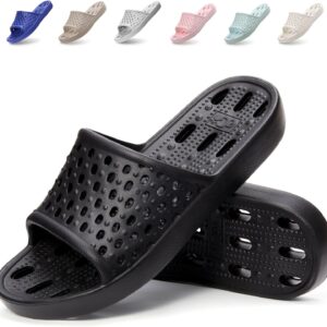 Xomiboe Shower Shoes Men Quick Drying Women Shower Sandals Non-Slip Comfortable House Slippers Bathroom Hotel Flip Flops Slides With Students Gym