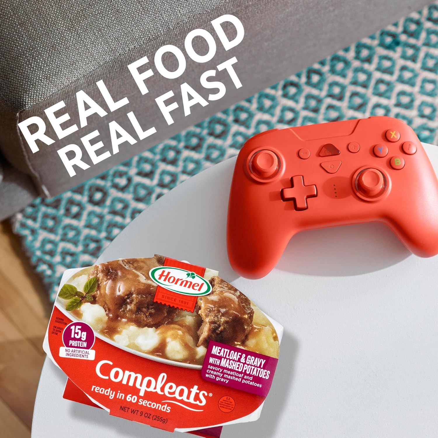 HORMEL COMPLEATS Meatloaf & Gravy With Mashed Potatoes Microwave Tray, 9 oz. (6 Pack) - Image 11