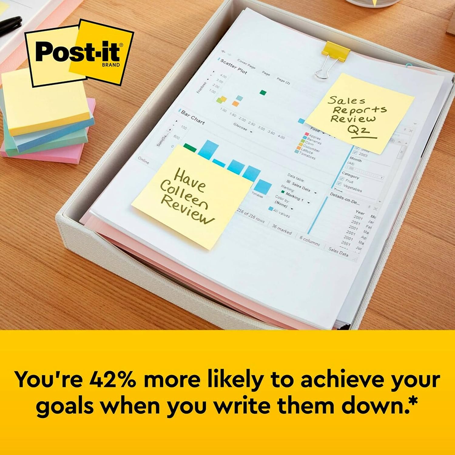 Post-it Notes 3x3 in, 12 Pads, America's #1 Favorite Sticky Notes, Canary Yellow, Clean Removal, Recyclable (654) - Image 3