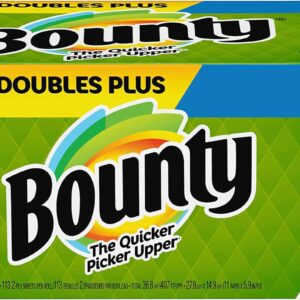 Bounty Select-A-Size Paper Towels, 8 Double Plus Rolls White, 113 Sheets Per Roll