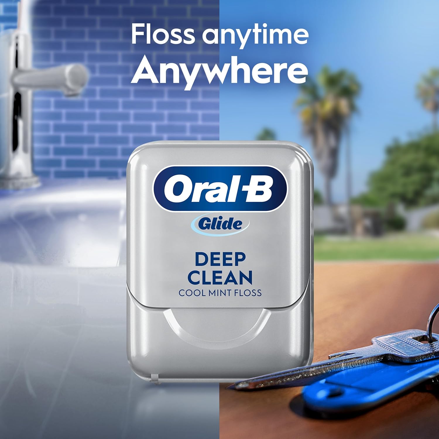 Oral-B Glide Deep Clean Cool Mint Dental Floss, Value 2 Pack (40m Each) - Image 7