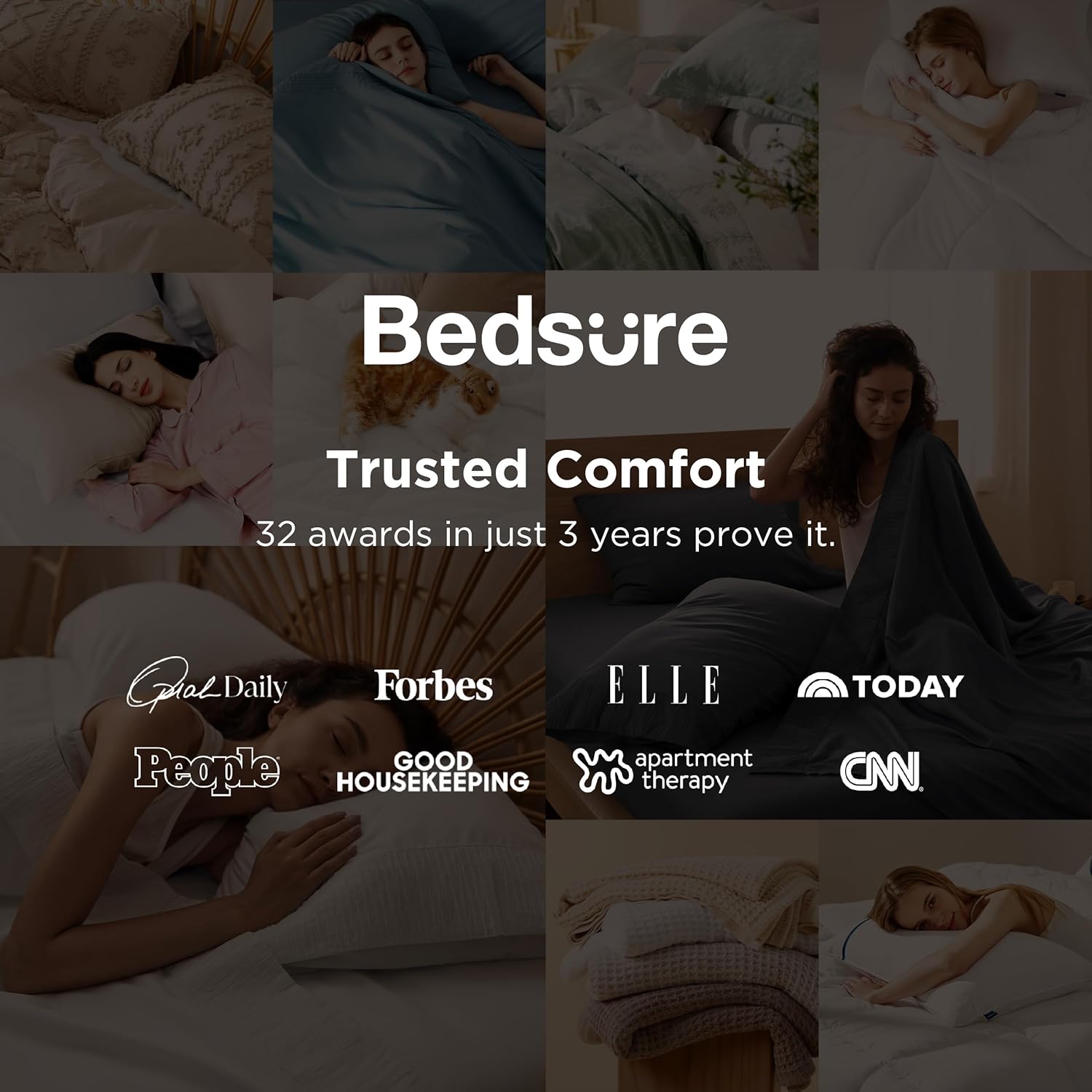 Bedsure California King Sheet Sets - 4 Pieces Soft Cal King Sheets - Breathable & Cooling - Hotel Luxury - Easy Care Polyester Microfiber Bedding for Kids, Women, Men, Dark Grey - Image 6